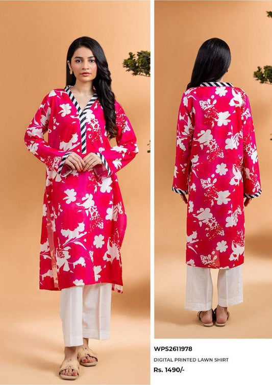 Zellbury | Stitch 1 Pc Printed Lawn Shirt