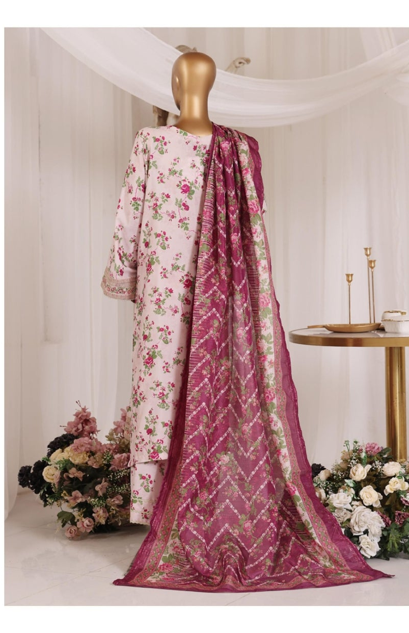 BIN SAEED Stitched 3 Piece Embroidered Lawn Collection for Women | Premium Summer Dress – Barerah Fabrics
