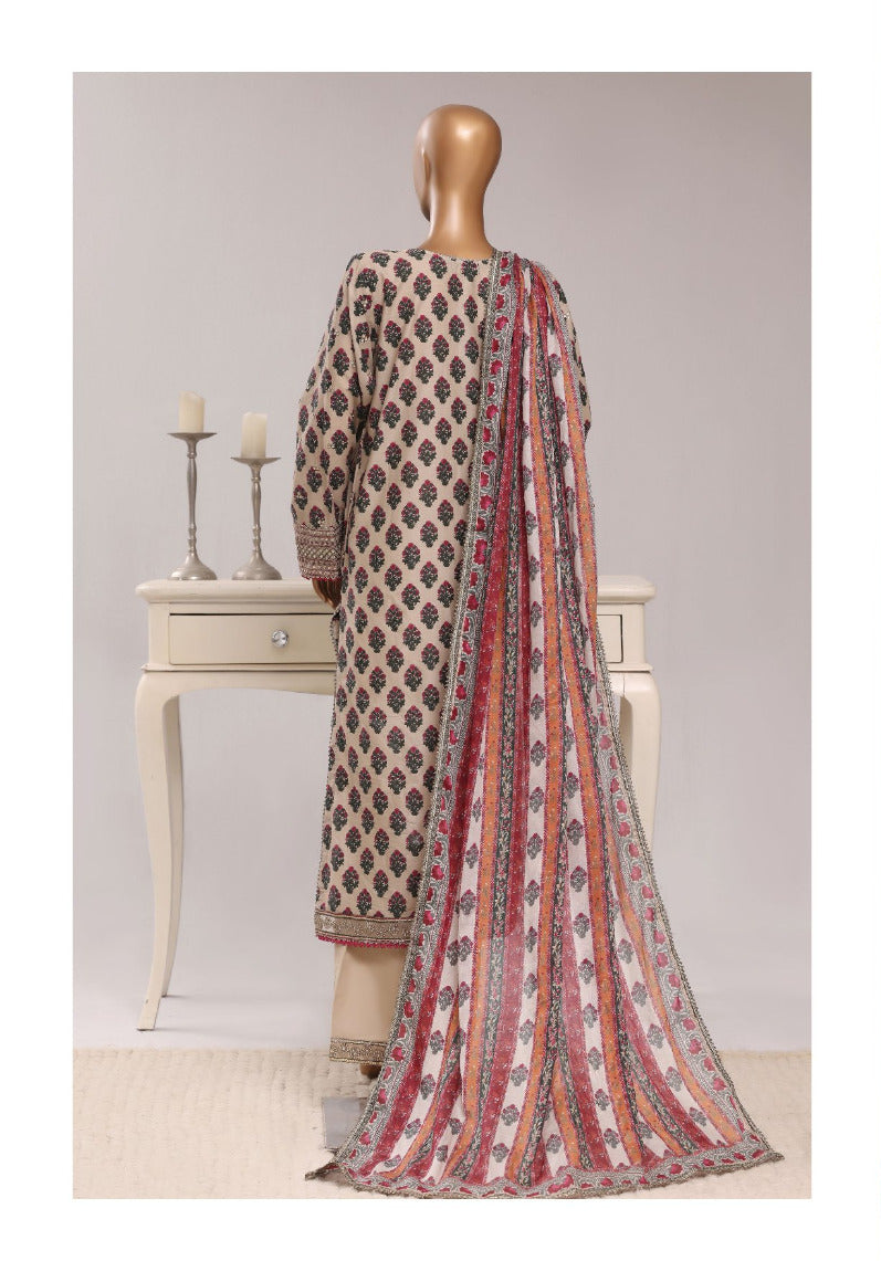 SADABAHAR | Regal Festive Embroidered Lawn Stitched 3-Piece Collection