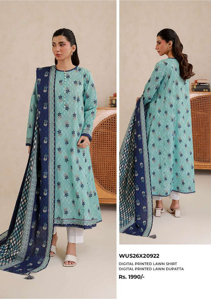 Zellbury | Unstitch 2 Pc Digital Printed Lawn Collection