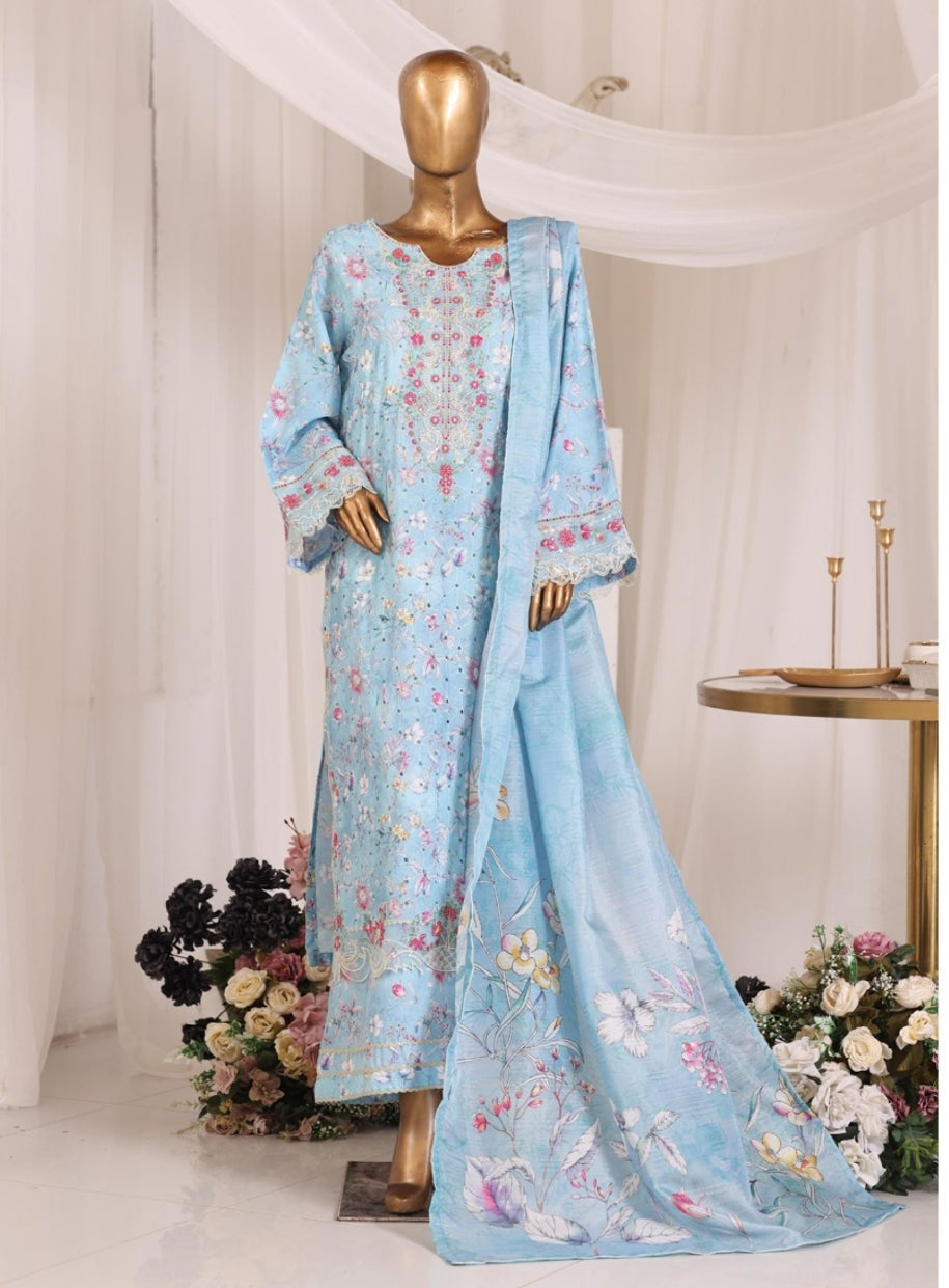 BIN SAEED | Premium 3 Piece Stitched Embroidered Chikankari Lawn Collection