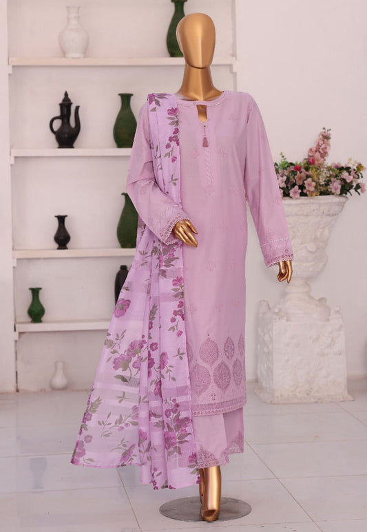 HZ By Floral Vibes Appliquekari | Unstitched 3Pc Embroidered Lawn Collection