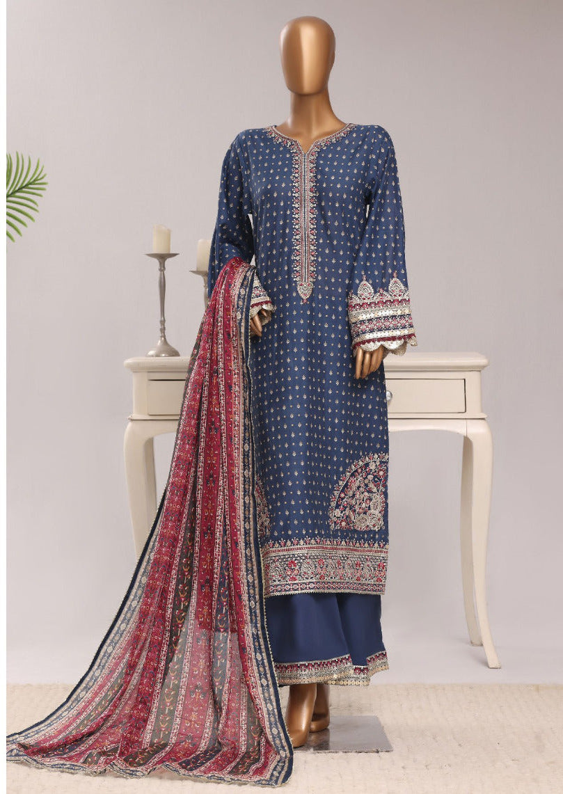 SADABAHAR | Regal Festive Embroidered Lawn Stitched 3-Piece Collection