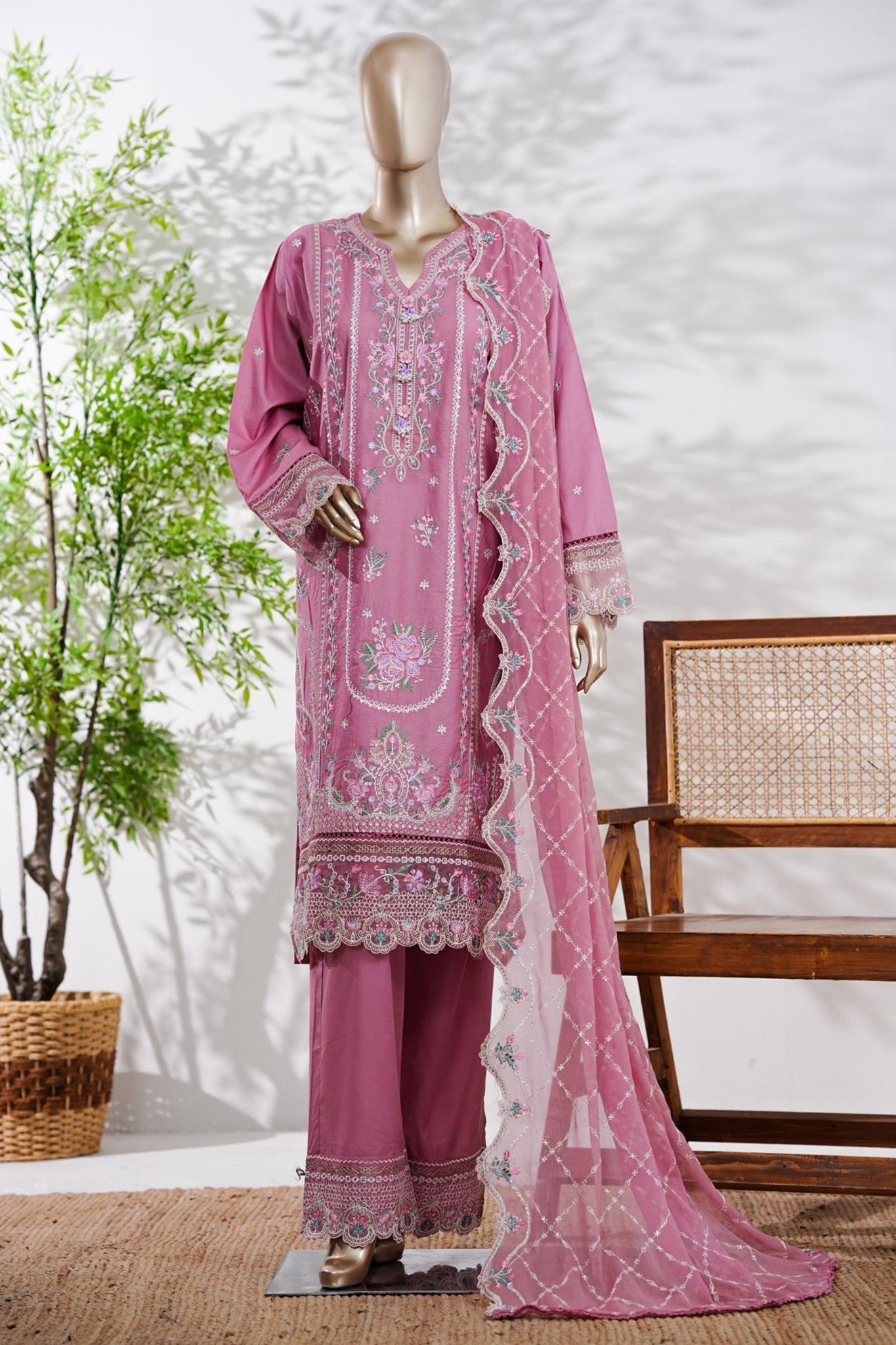 Bin Saeed | Stitched 3 Pc Luxury Embroidered Lawn Collection