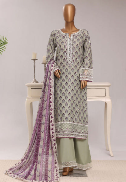 SADABAHAR | Regal Festive Embroidered Lawn Stitched 3-Piece Collection