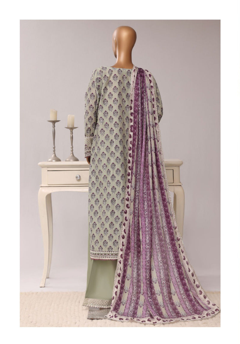 SADABAHAR | Regal Festive Embroidered Lawn Stitched 3-Piece Collection