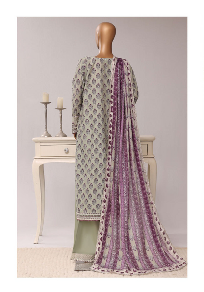 SADABAHAR | Regal Festive Embroidered Lawn Stitched 3-Piece Collection