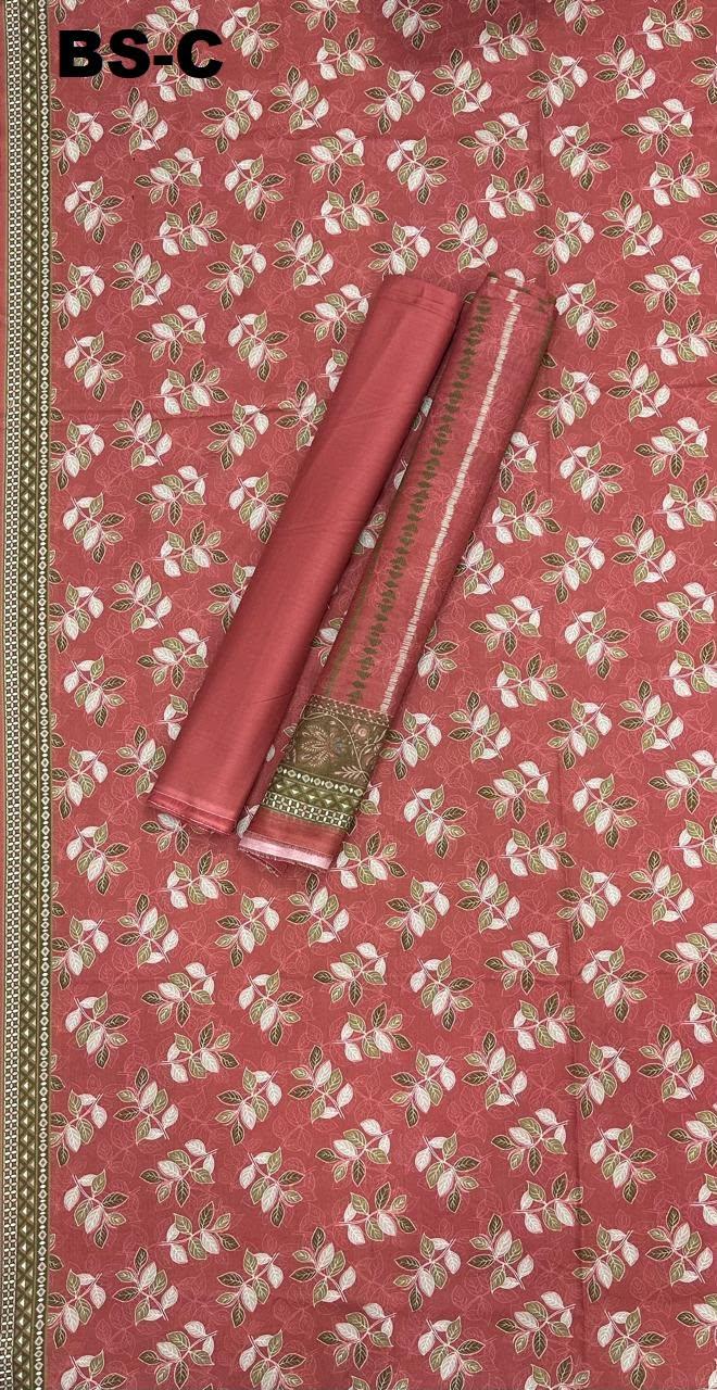 BIN SAEED Unstitched 3 Piece Printed Cotton Collection