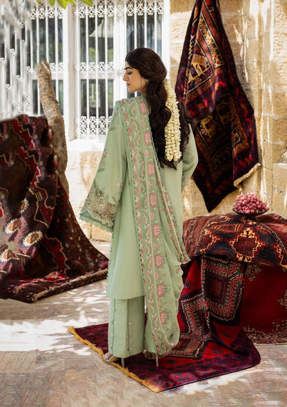 KAHF Unstitched 3-Piece Embroidered Premium Lawn Collection.