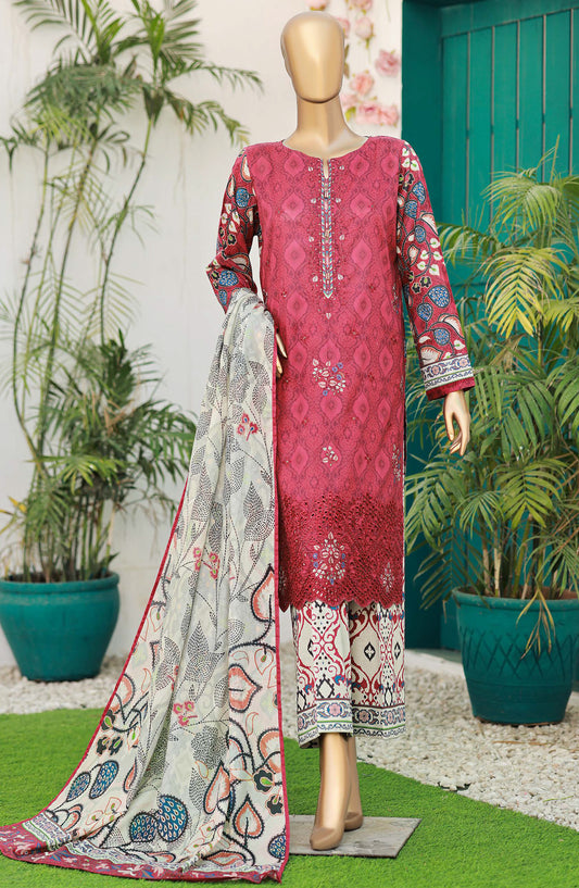 HZ Elegant | Unstitch 3 Pc Embroidered Lawn Collection