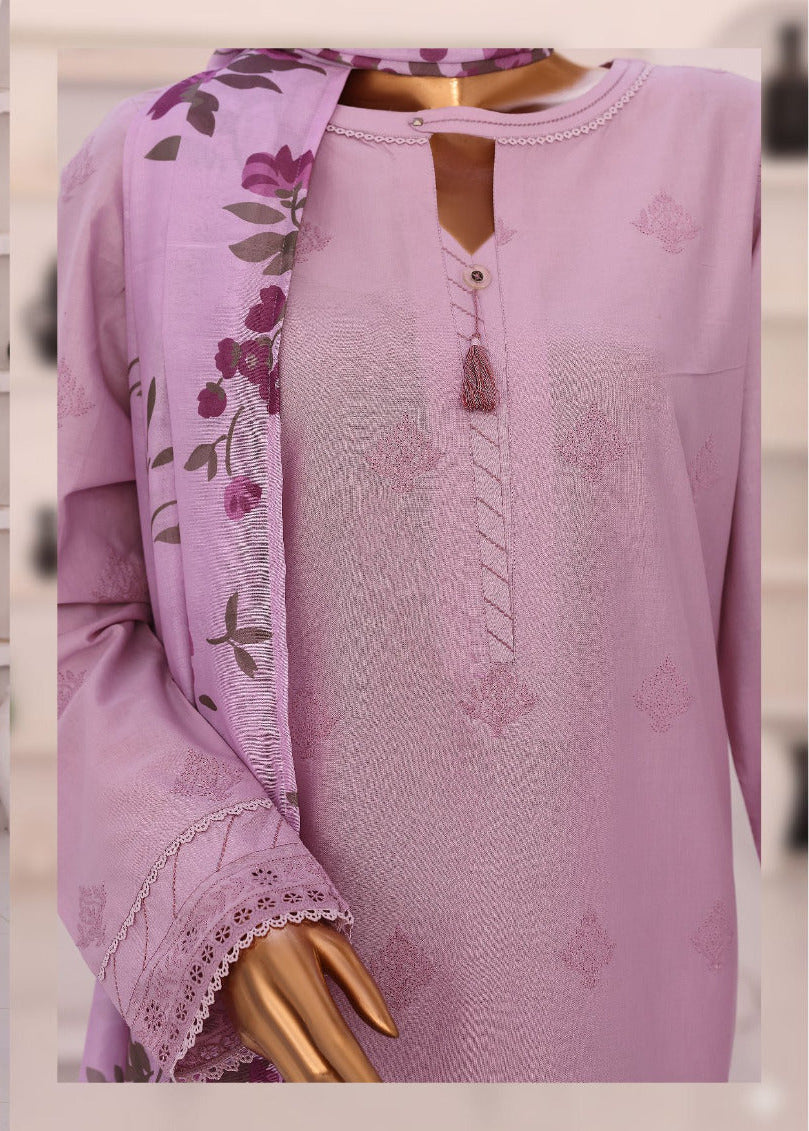 HZ By Floral Vibes Appliquekari | Unstitched 3Pc Embroidered Lawn Collection