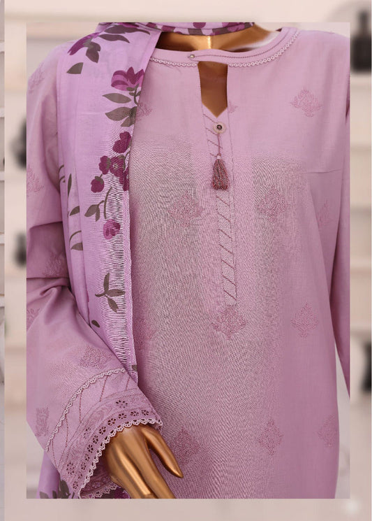 HZ By Floral Vibes Appliquekari | Unstitched 3Pc Embroidered Lawn Collection