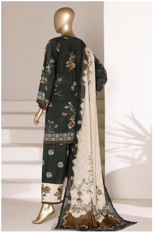 Sada Bahar | Stitch 3 Pc printed Lawn With Plazo