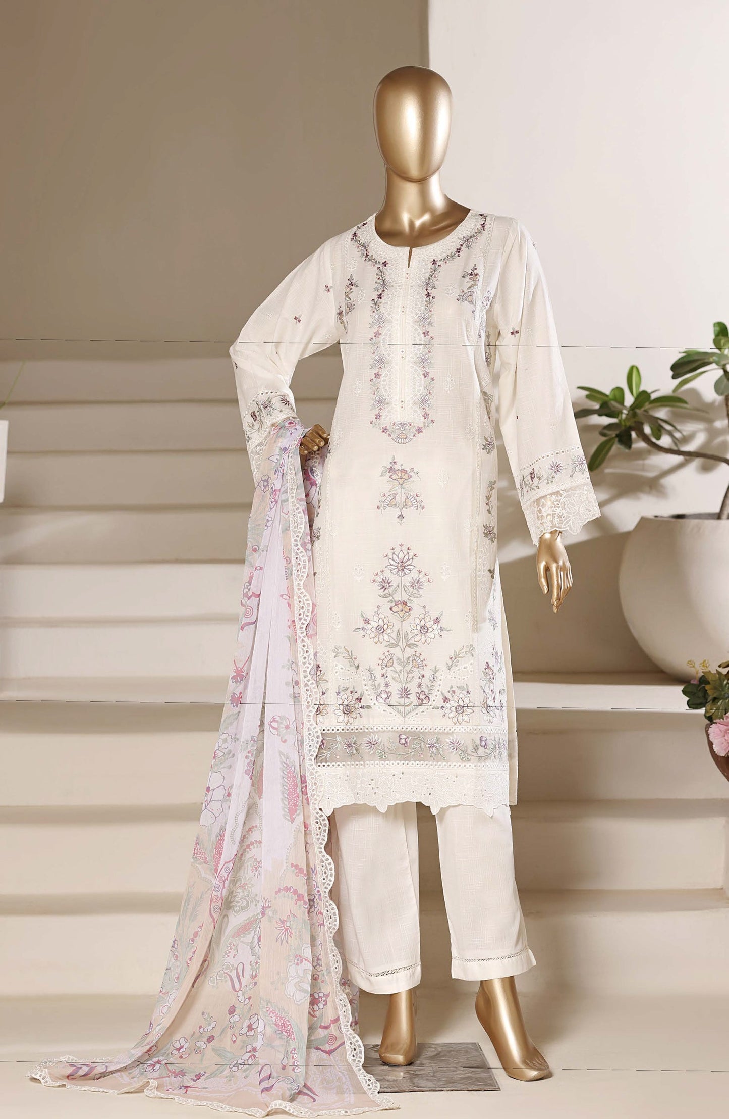 Sada Bahar | Stitch 3 Pc Luxury Embroidered Festive Lawn Collection
