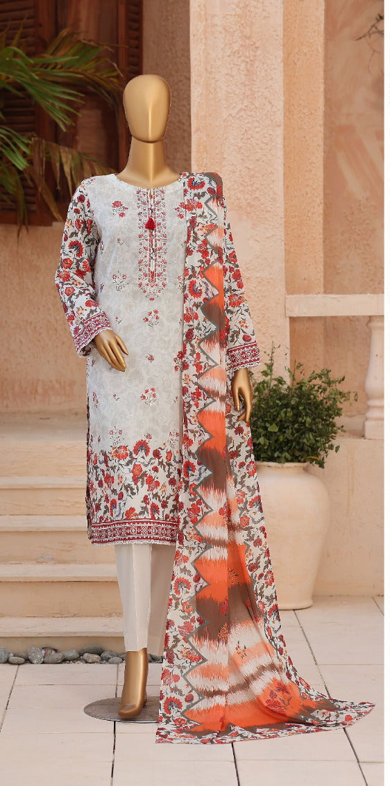 ASASA | Unstitched 3Pc Embroidered Lawn Collection