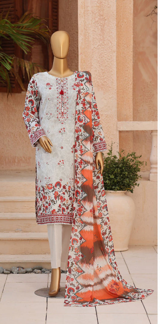 ASASA | Unstitched 3Pc Embroidered Lawn Collection