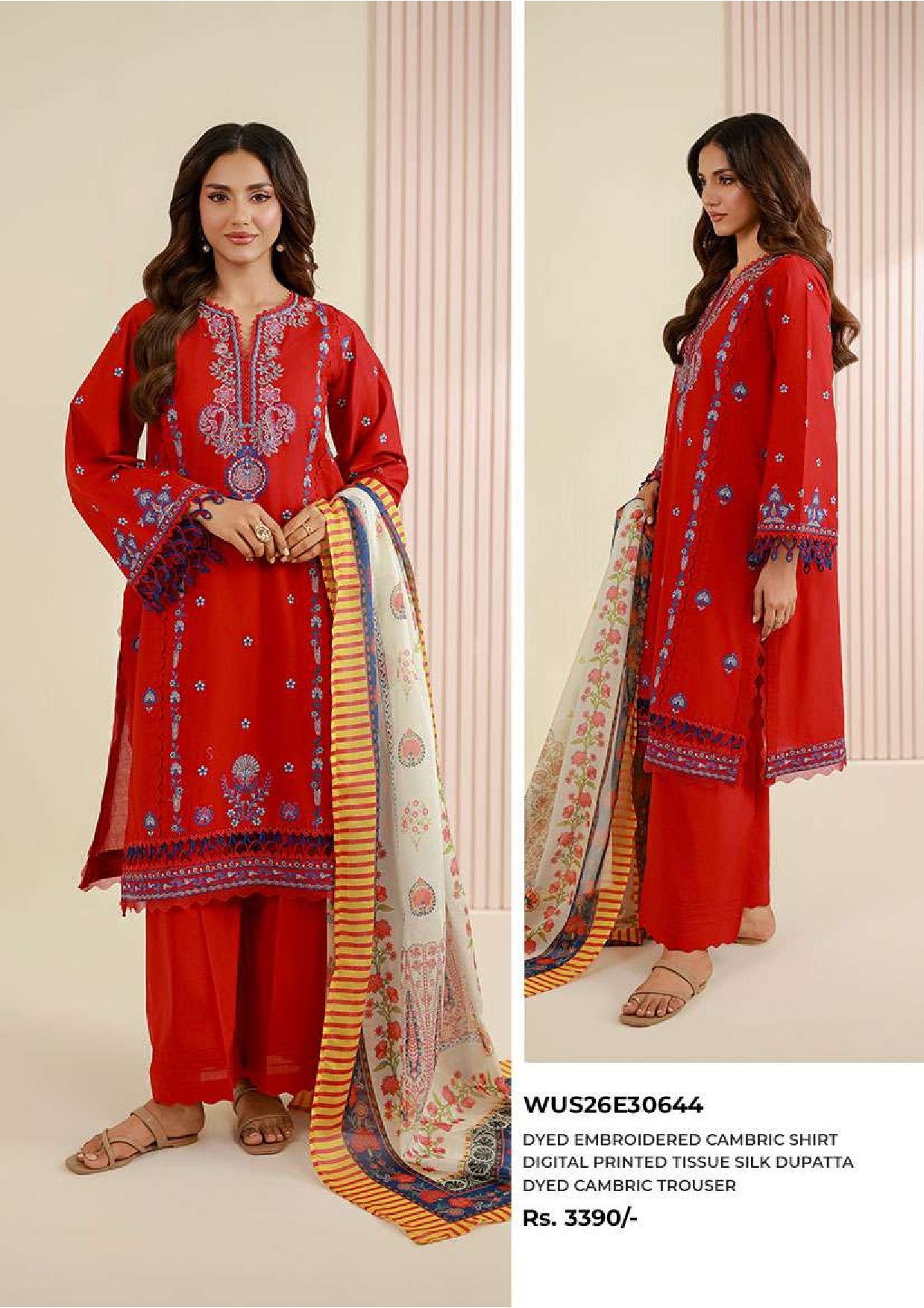 Zellbury | Unstitch 3 Pc Digital Embroidered Lawn Collection