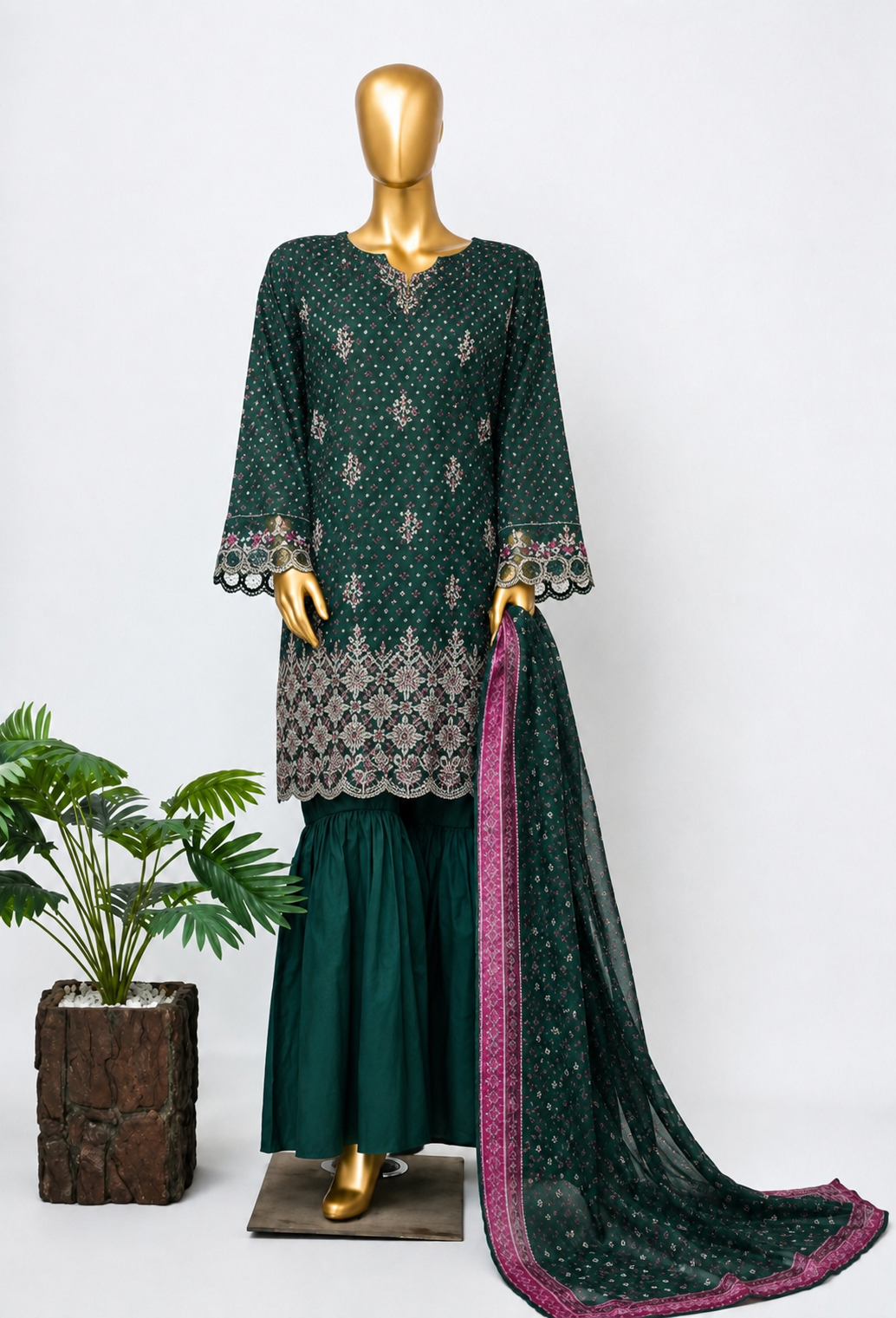 BIN SAEED | Stitched 3PC Embroidered Lawn Collection