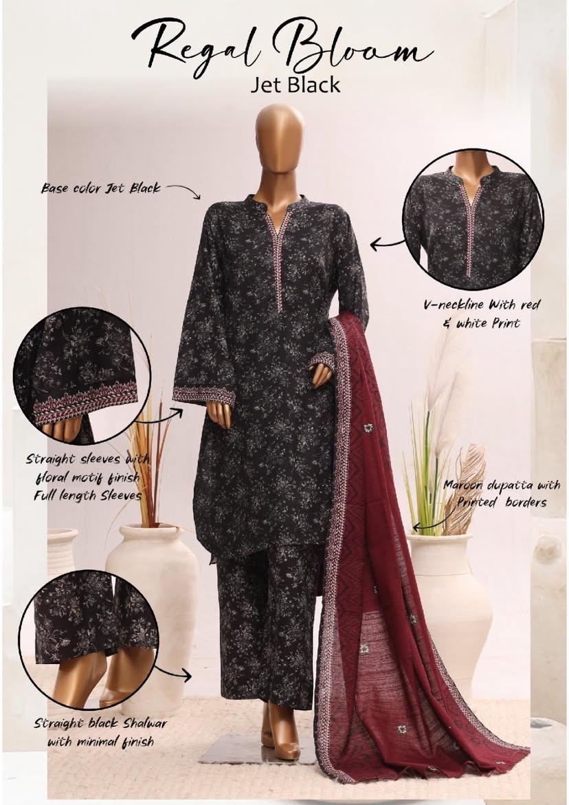 BIN SAEED | Stitch 3PC Printed Khaddar Collection – Premium Winter Collection