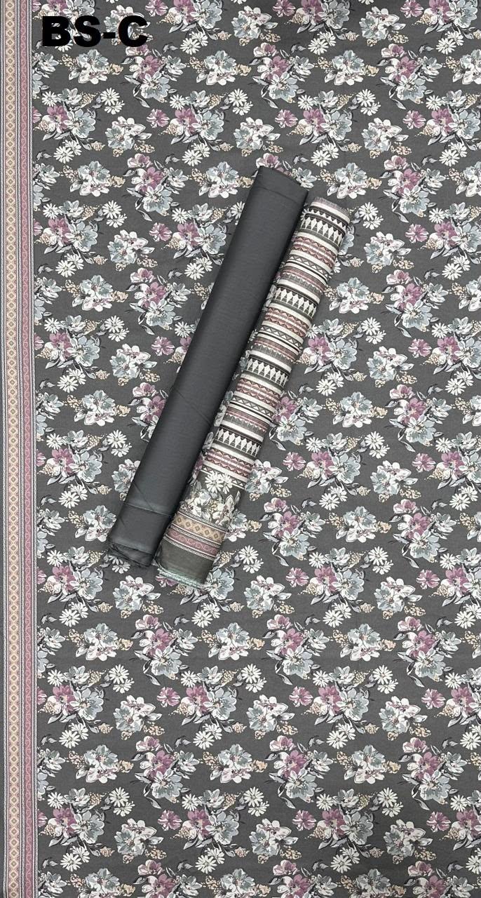 BIN SAEED Unstitched 3 Piece Printed Cotton Collection