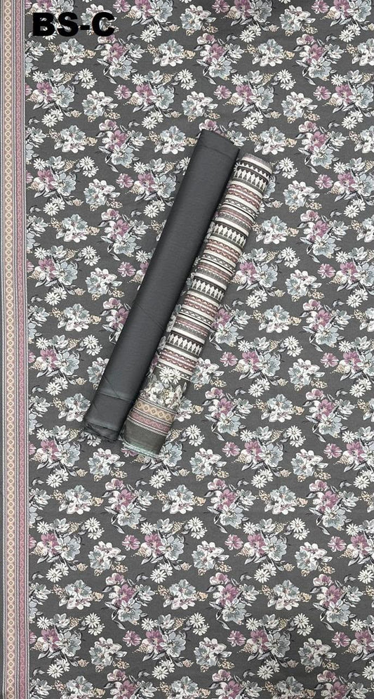 BIN SAEED Unstitched 3 Piece Printed Cotton Collection