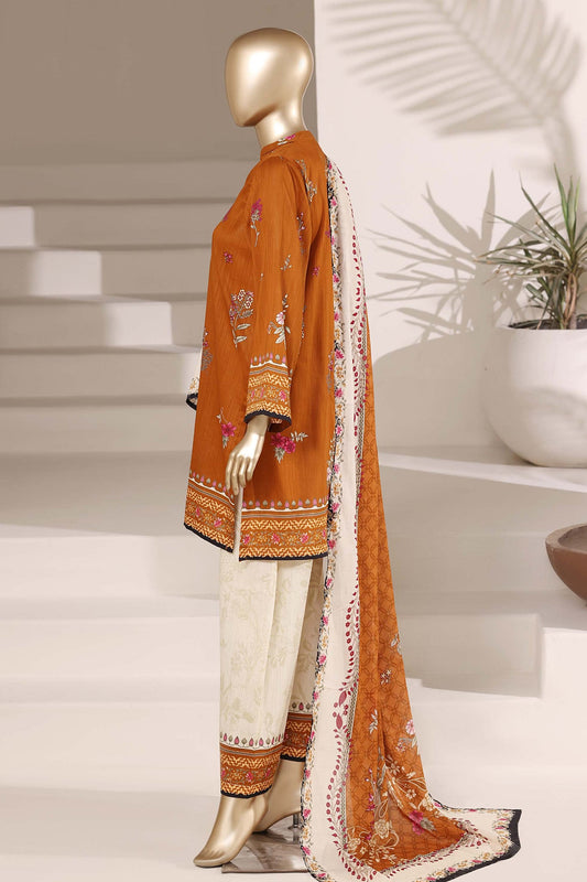 Sada Bahar | Stitch 3 Pc printed Lawn With Plazo