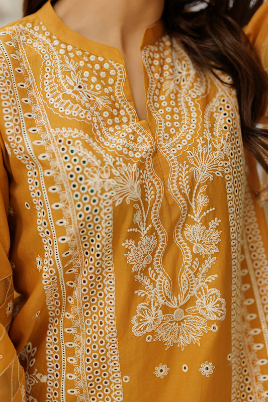 Zellbury | Unstitch 3 Pc Dyed  Embroidered Cotton Collection