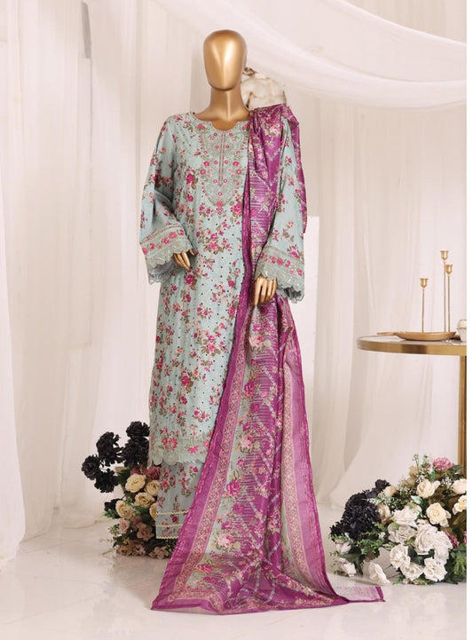 BIN SAEED | Premium 3 Piece Stitched Embroidered Chikankari Lawn Collection