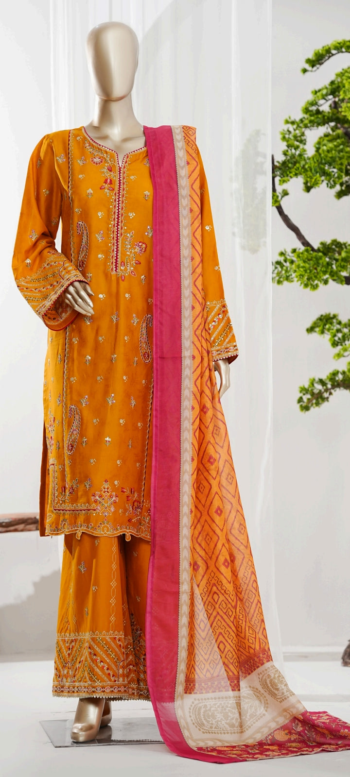Bin Saeed | Stitch 3 Pc Embroidered Jacquard Collection