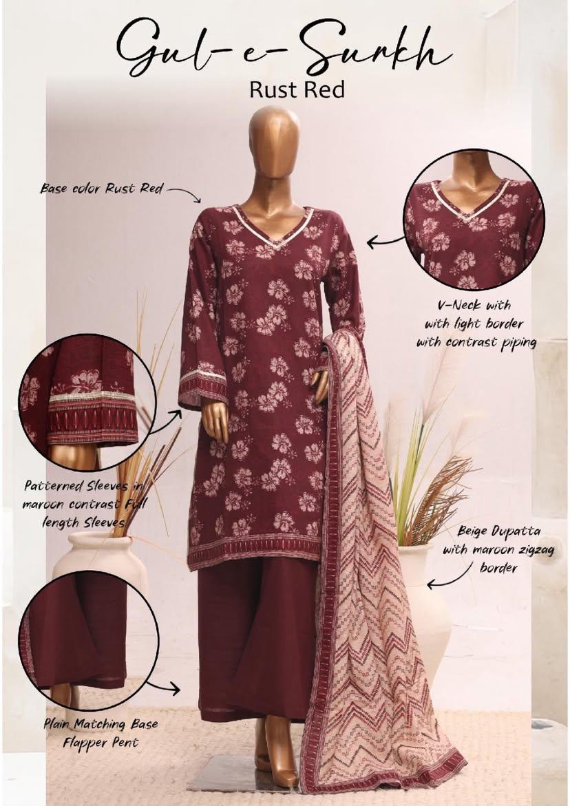 BIN SAEED | Stitch 3PC Printed Khaddar Collection – Premium Winter Collection