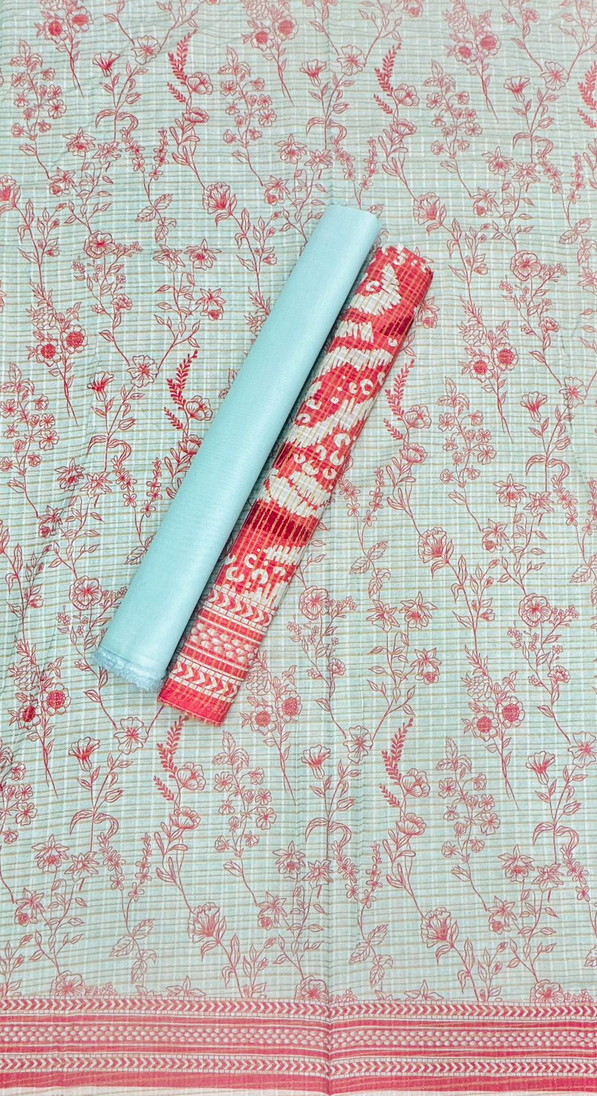 Riwayat | Unstitch 3 Pc Dobby Printed Zari Collection
