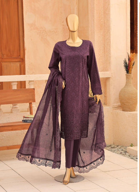 HZ By Venice | Unstitched 3Pc Festive Embroidered Lawn Collection