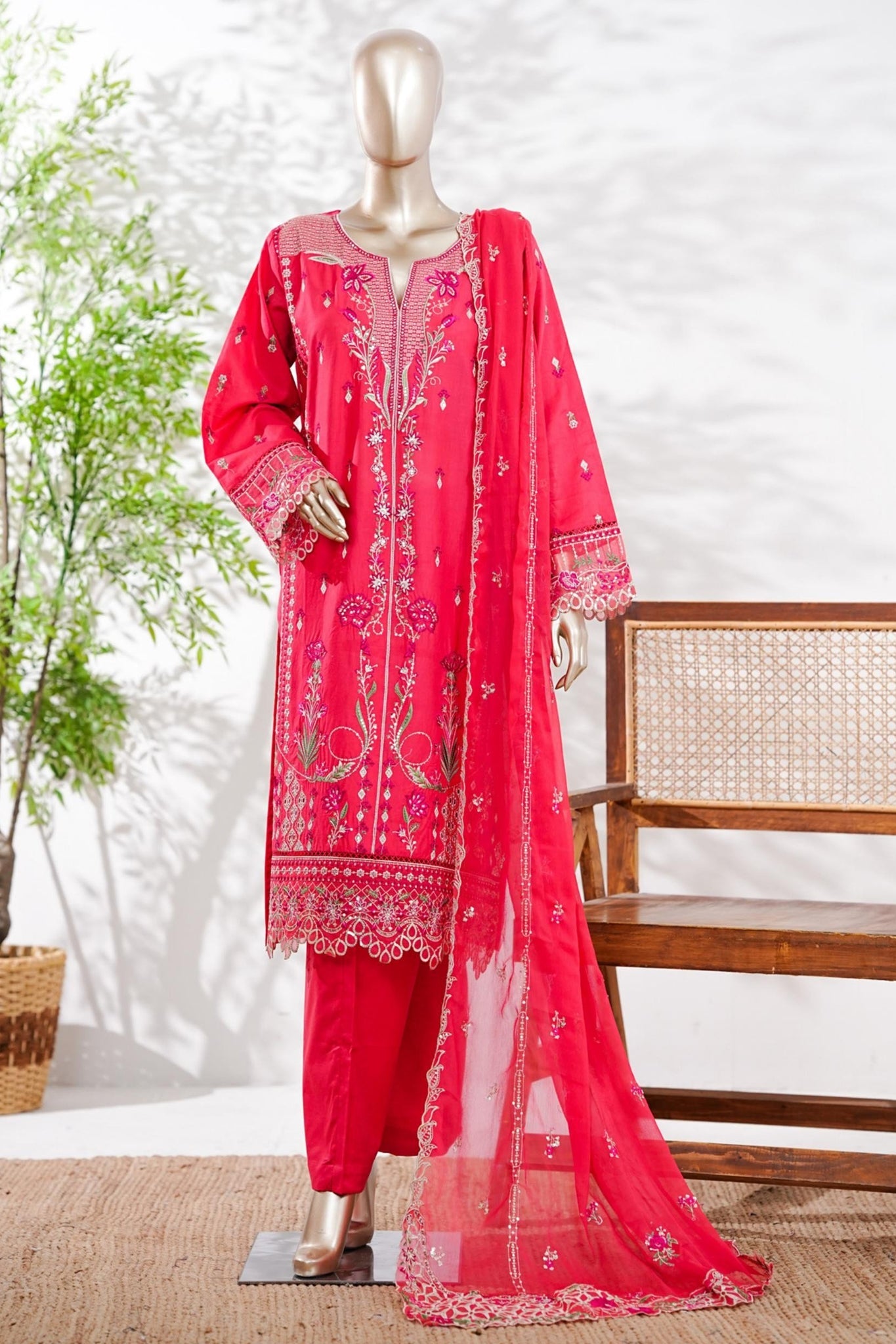 Bin Saeed | Stitched 3 Pc Luxury Embroidered Lawn Collection