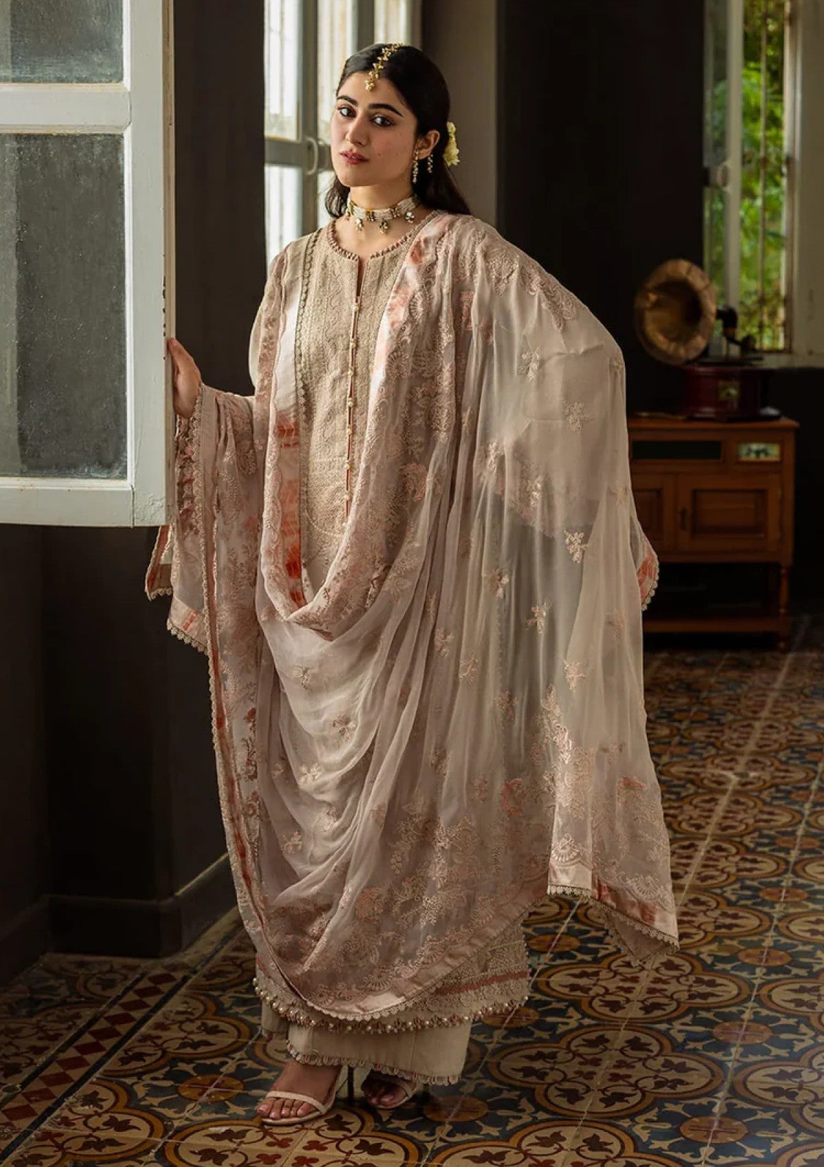 KAHF Unstitched 3-PC Embroidered Premium Lawn Collection