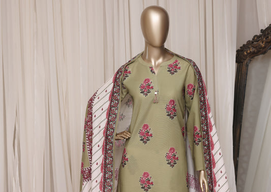 Sadabahar olive green suit pose 3