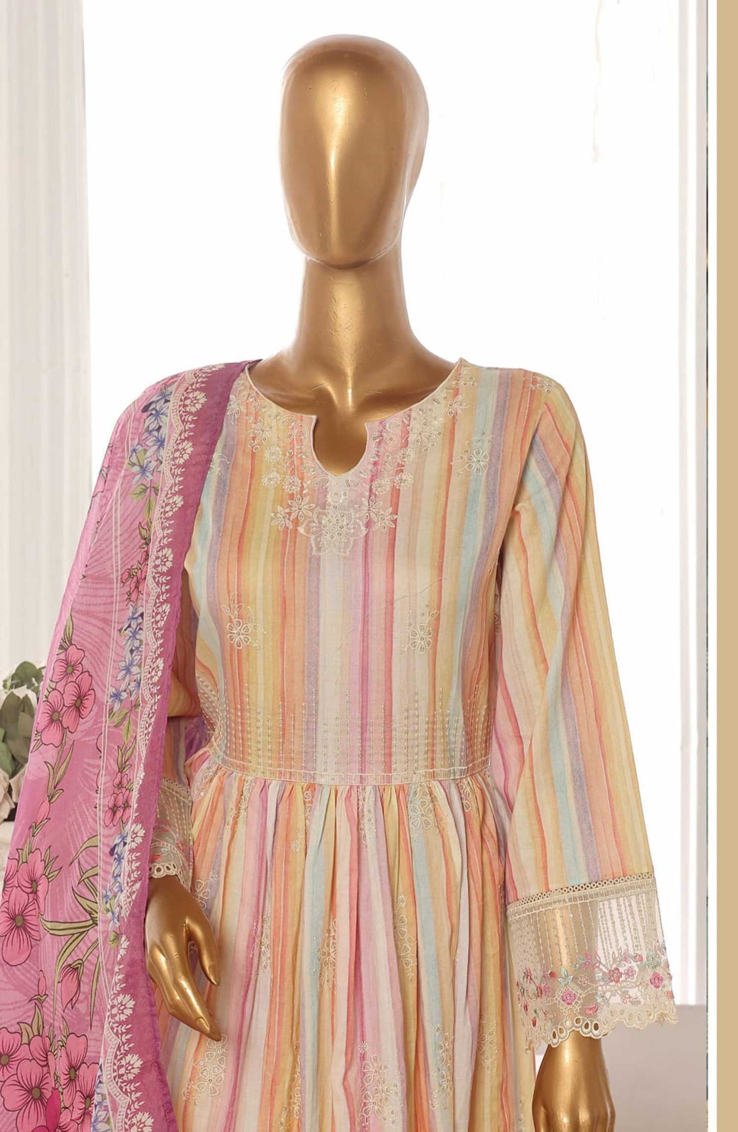 Bin Saeed | Stitch 3 PC Embroidered Lawn Frock Collection