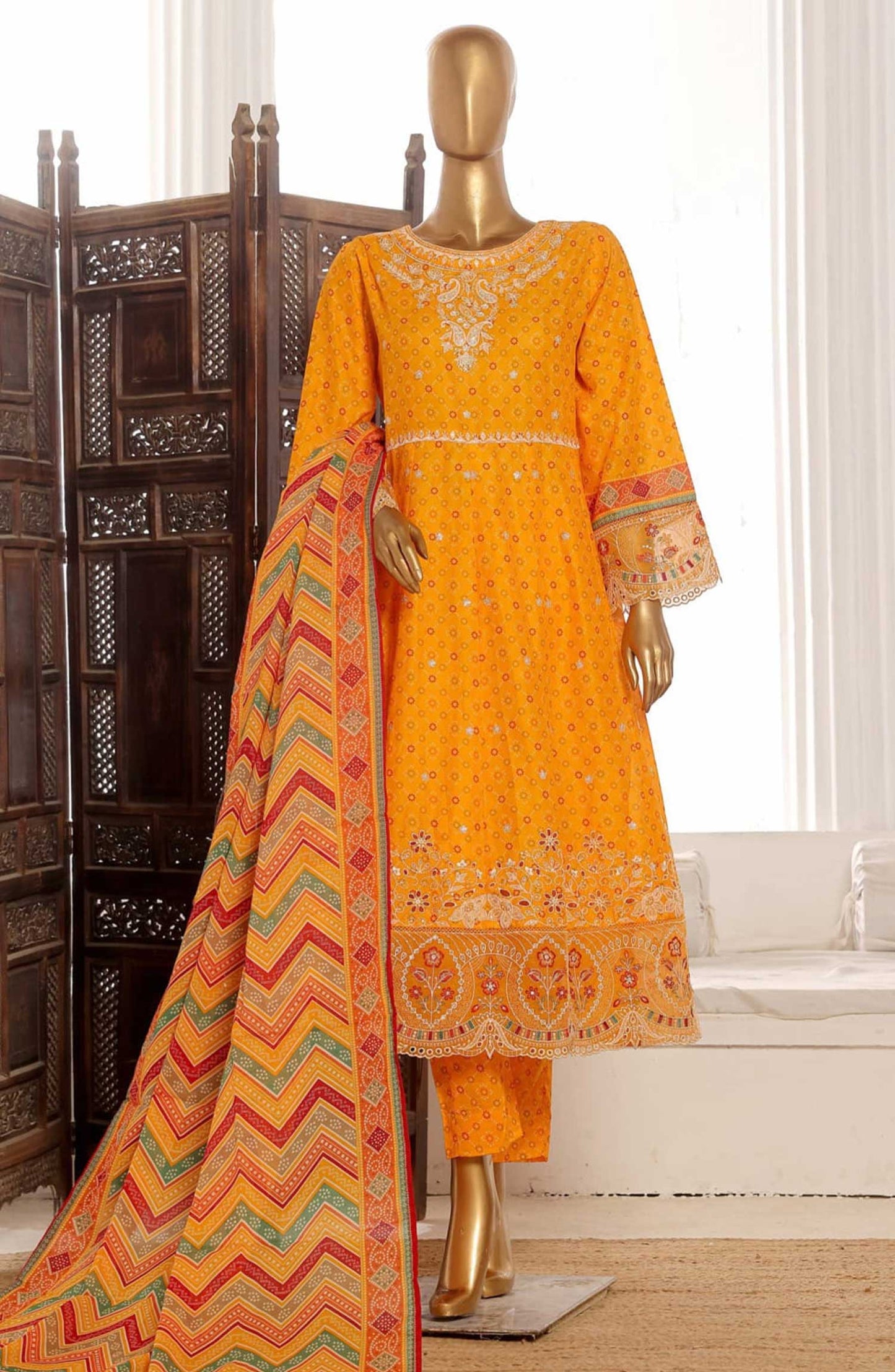 Bin Saeed | Stitch 3 PC Embroidered Lawn Frock Collection