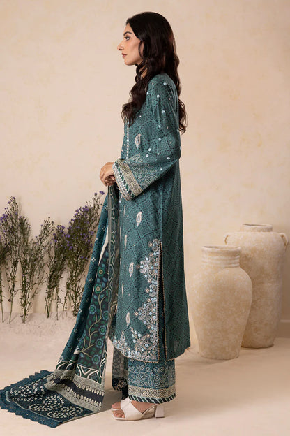 Zellbury | Unstitched 3 Pc Digital Printed Embroidered Khaddar