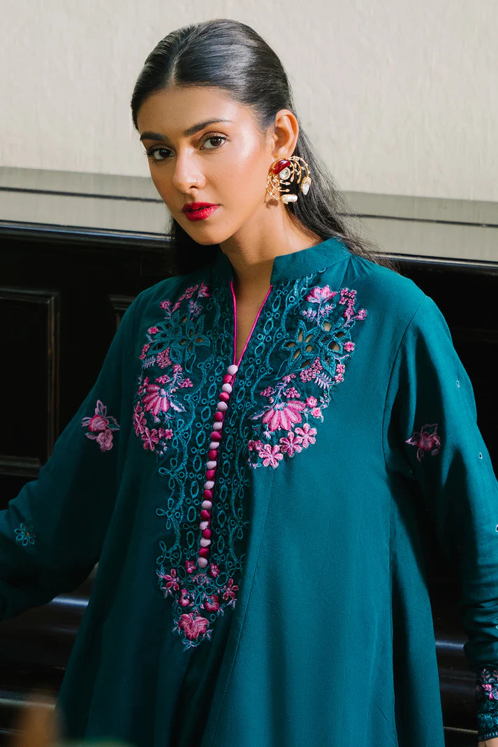 Zellbury | Unstitched 3 Pc Dyed Embroidered Viscose Collection