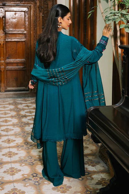 Zellbury | Unstitched 3 Pc Dyed Embroidered Viscose Collection